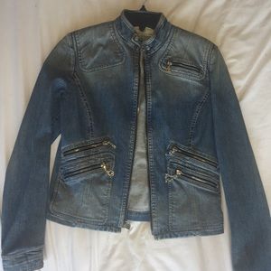 St. John Sport Detailed Denim Jacket